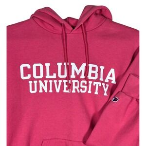 Champion Columbia University Hoodie Pink Teachers College TC Graphic Sweatshirt
